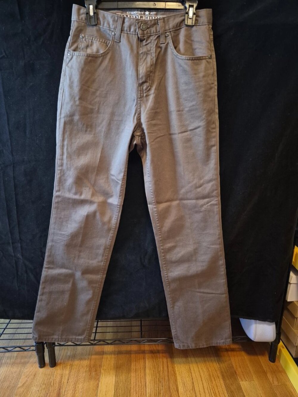 Saddlebred Straight‑Fit Jeans – Dark Taupe – 30x30